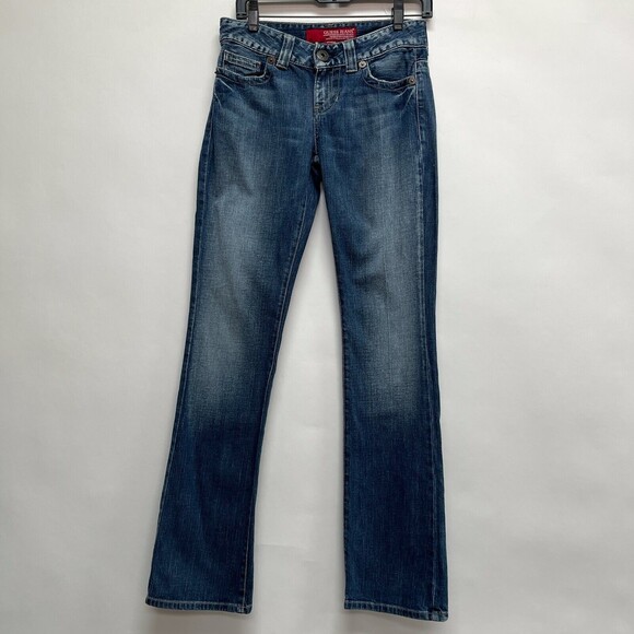 Guess Jeans Modele Women's Denim Pants 27 Blue Bootcut - Picture 1 of 8